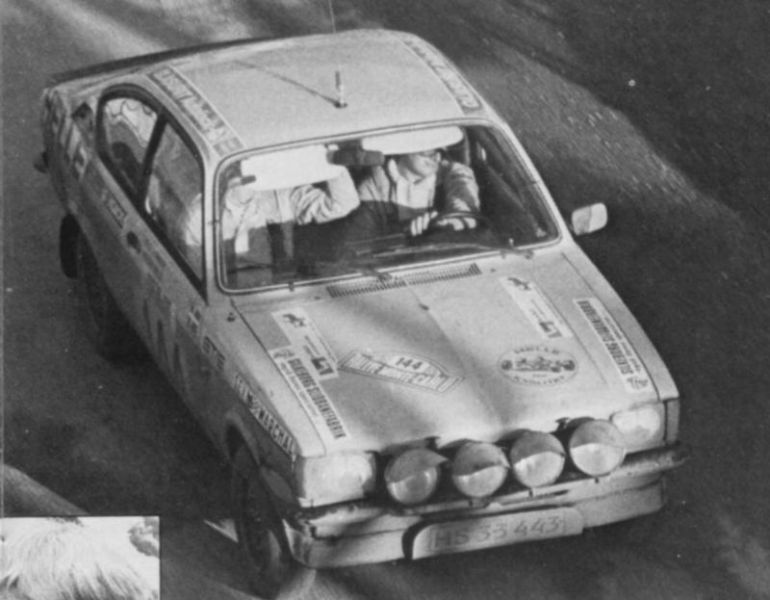 Holger Helle og Ole Hansen i Opel Kadett GT/E på vej mod en slutplacering som nr. 28 generelt i 1979